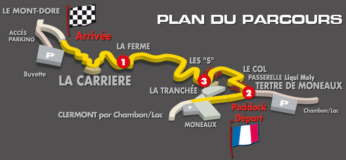 plan-course - Course de côte du mont dore